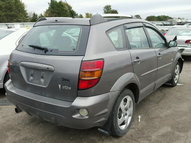 5Y2SL63815Z424889 - 2005 PONTIAC VIBE GRAY photo 4