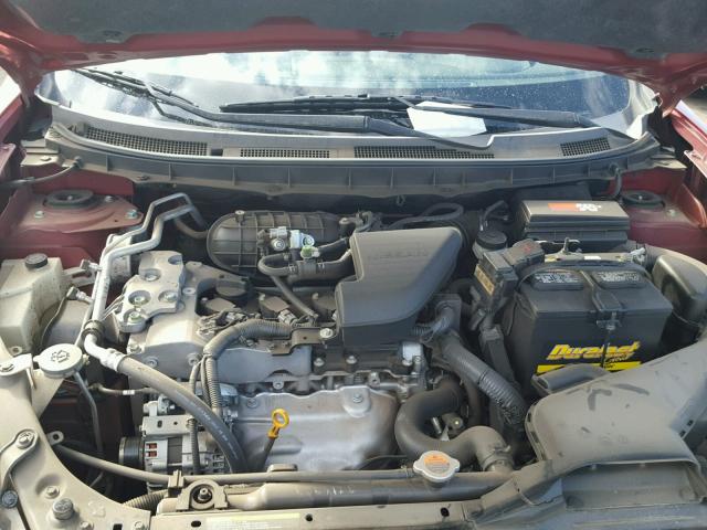 JN8AS58T98W010808 - 2008 NISSAN ROGUE S BURGUNDY photo 7