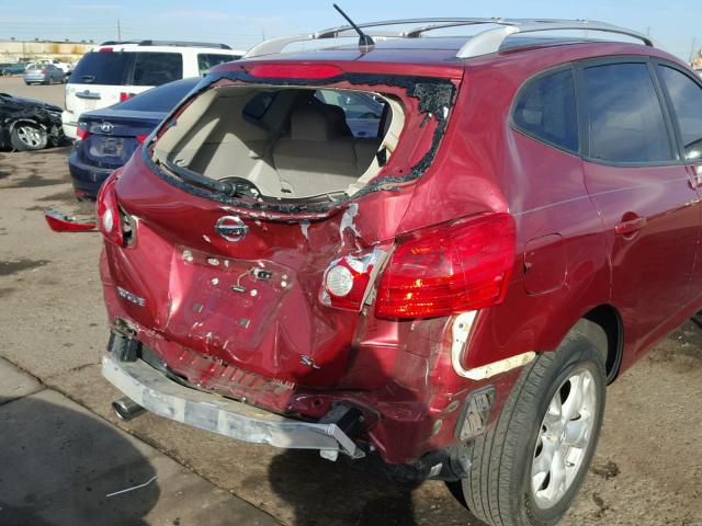 JN8AS58T98W010808 - 2008 NISSAN ROGUE S BURGUNDY photo 9