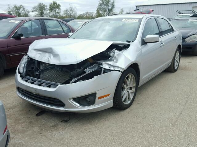 3FAHP0JA5CR256778 - 2012 FORD FUSION SEL SILVER photo 2