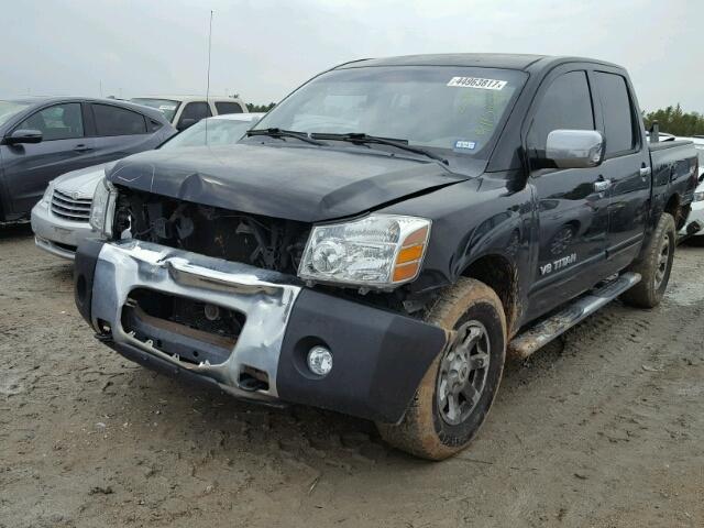 1N6BA07B97N223564 - 2007 NISSAN TITAN XE BLACK photo 2