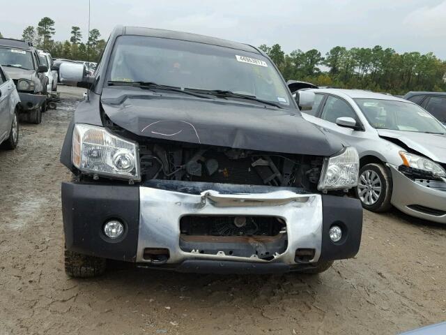 1N6BA07B97N223564 - 2007 NISSAN TITAN XE BLACK photo 9