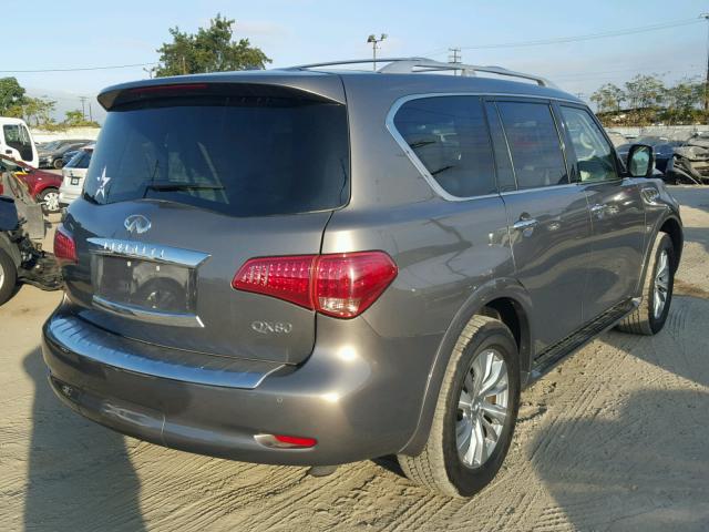 JN8AZ2NC2H9430424 - 2017 INFINITI QX80 GRAY photo 4