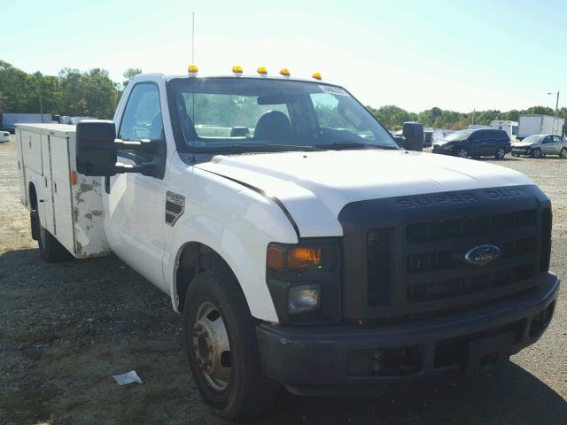 1FDWF36R88EB94075 - 2008 FORD F350 WHITE photo 1