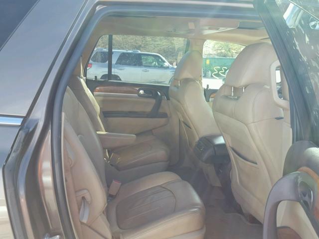 5GAKVDED1CJ404907 - 2012 BUICK ENCLAVE BROWN photo 6