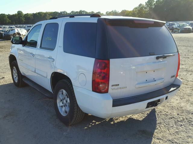 1GKFK130X7R244903 - 2007 GMC YUKON WHITE photo 3