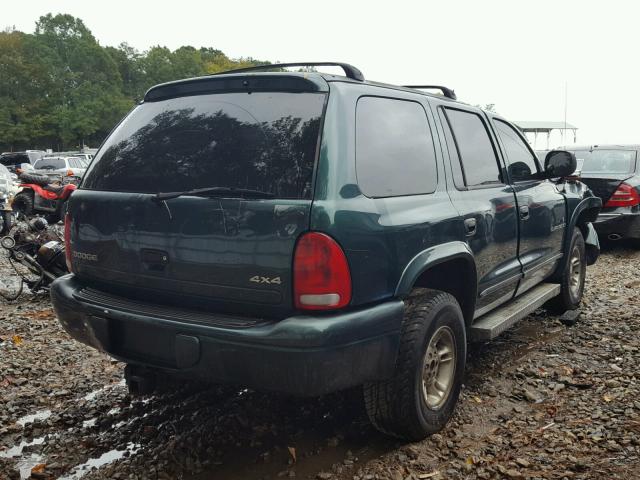 1B4HS28Z6XF598515 - 1999 DODGE DURANGO GREEN photo 4