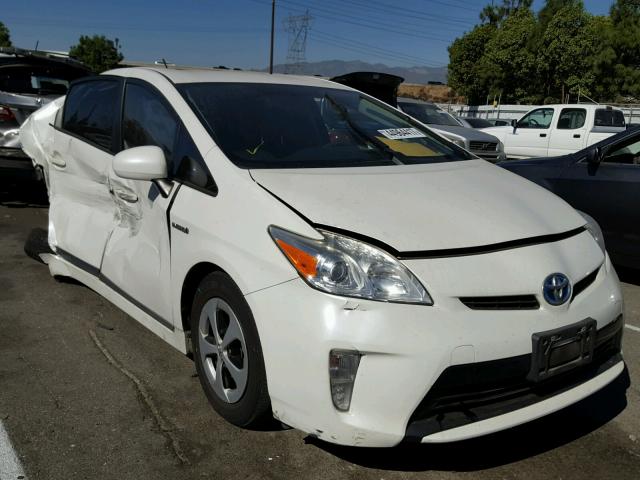 JTDKN3DU3C5486903 - 2012 TOYOTA PRIUS WHITE photo 1