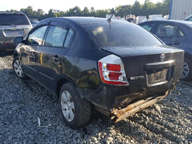 3N1AB61E48L632495 - 2008 NISSAN SENTRA 2.0 BLACK photo 3