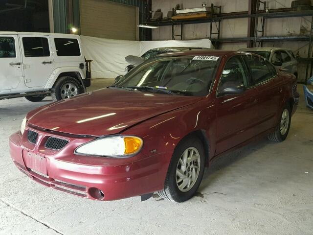 1G2NE52E95M123054 - 2005 PONTIAC GRAND AM S BURGUNDY photo 2