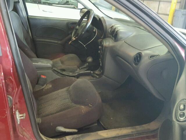 1G2NE52E95M123054 - 2005 PONTIAC GRAND AM S BURGUNDY photo 5