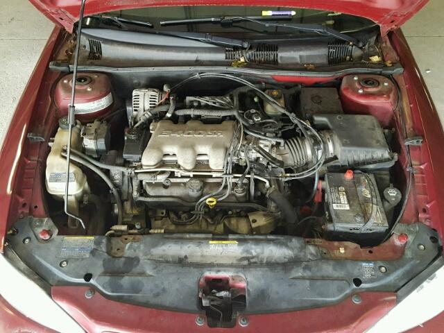 1G2NE52E95M123054 - 2005 PONTIAC GRAND AM S BURGUNDY photo 7