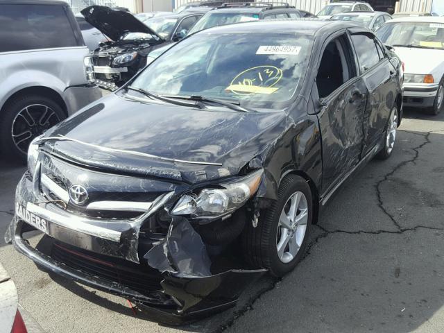 5YFBU4EEXDP134597 - 2013 TOYOTA COROLLA BA BLACK photo 2