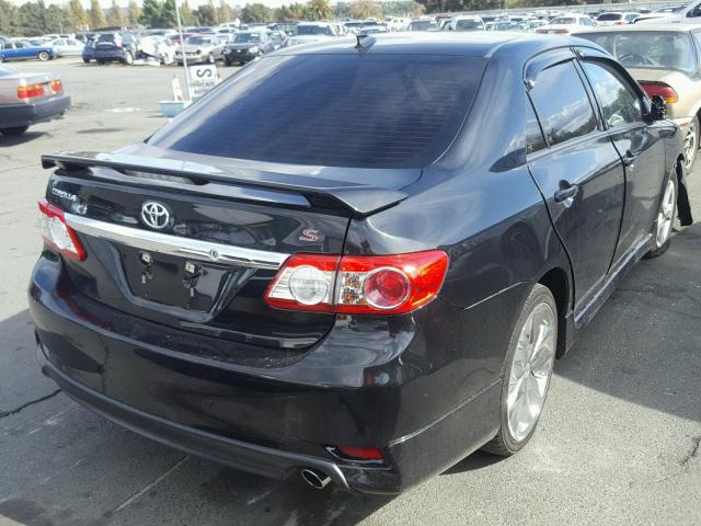 5YFBU4EEXDP134597 - 2013 TOYOTA COROLLA BA BLACK photo 4