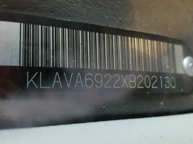 KLAVA6922XB202130 - 1999 DAEWOO LEGANZA CD GREEN photo 10