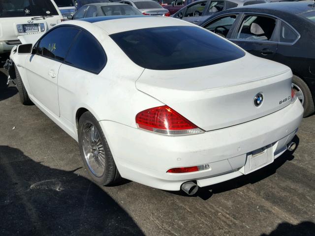 WBAEH73405B869020 - 2005 BMW 645 CI AUT WHITE photo 3