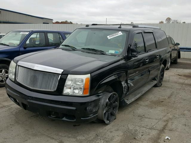 3GYFK66N74G334015 - 2004 CADILLAC ESCALADE E BLACK photo 2