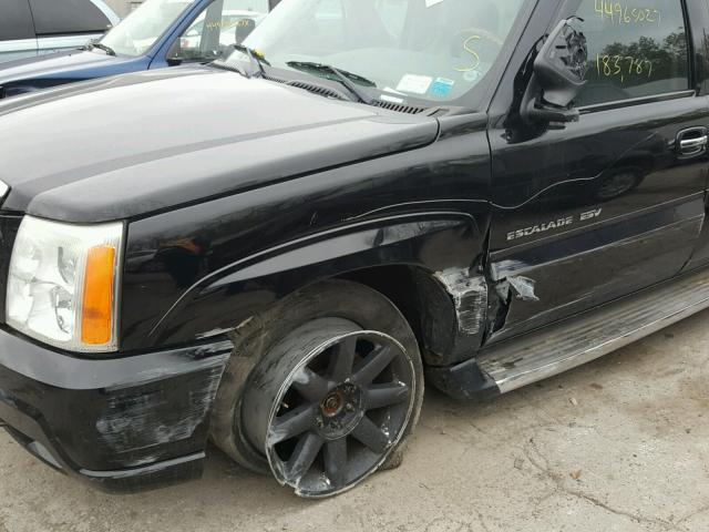 3GYFK66N74G334015 - 2004 CADILLAC ESCALADE E BLACK photo 9