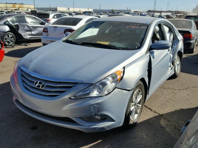 5NPEB4AC1DH667734 - 2013 HYUNDAI SONATA GLS BLUE photo 2