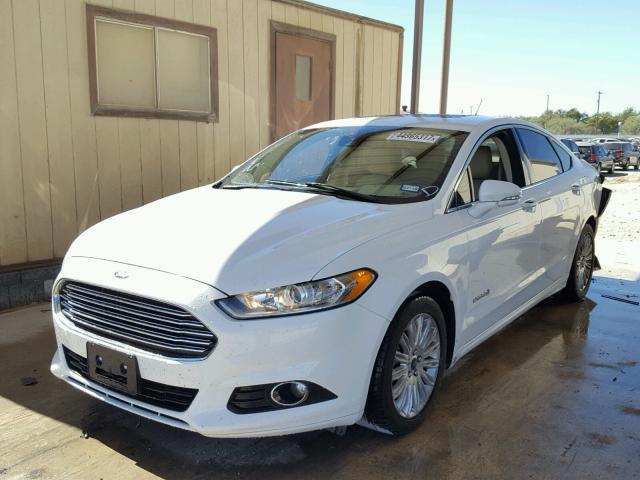 3FA6P0LU5ER278992 - 2014 FORD FUSION SE WHITE photo 2