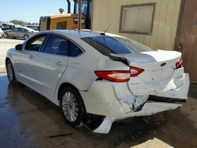 3FA6P0LU5ER278992 - 2014 FORD FUSION SE WHITE photo 3