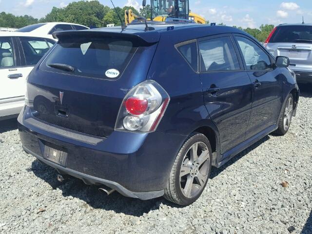 5Y2SR670X9Z437147 - 2009 PONTIAC VIBE GT BLUE photo 4