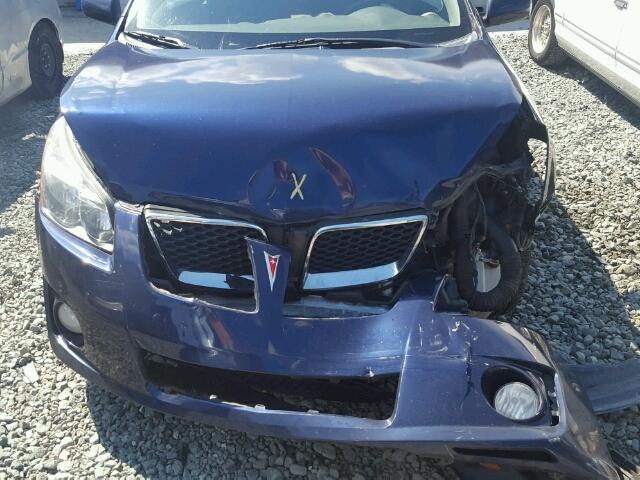 5Y2SR670X9Z437147 - 2009 PONTIAC VIBE GT BLUE photo 7