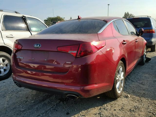 5XXGM4A73DG192024 - 2013 KIA OPTIMA LX RED photo 4