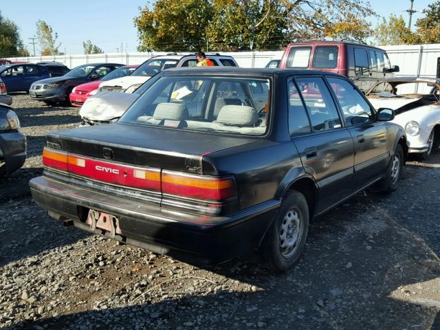 1HGED365XLL007041 - 1990 HONDA CIVIC LX BLACK photo 4