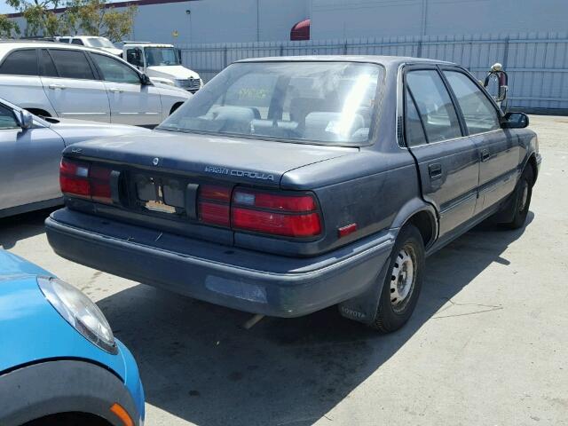 1NXAE97A6MZ228670 - 1991 TOYOTA COROLLA LE GRAY photo 4