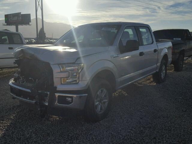 1FTEW1EP6GKF55565 - 2016 FORD F150 SUPER SILVER photo 2