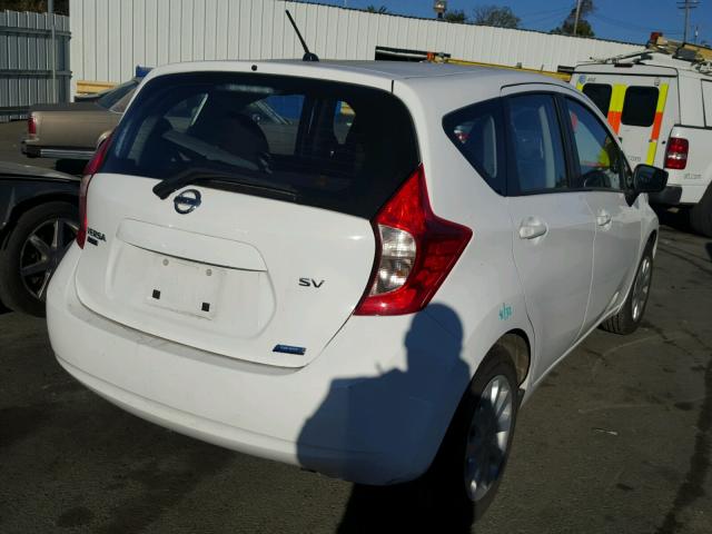 3N1CE2CP7FL420162 - 2015 NISSAN VERSA NOTE WHITE photo 4