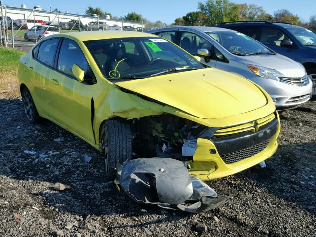 1C3CDFBH0DD134761 - 2013 DODGE DART SXT YELLOW photo 1