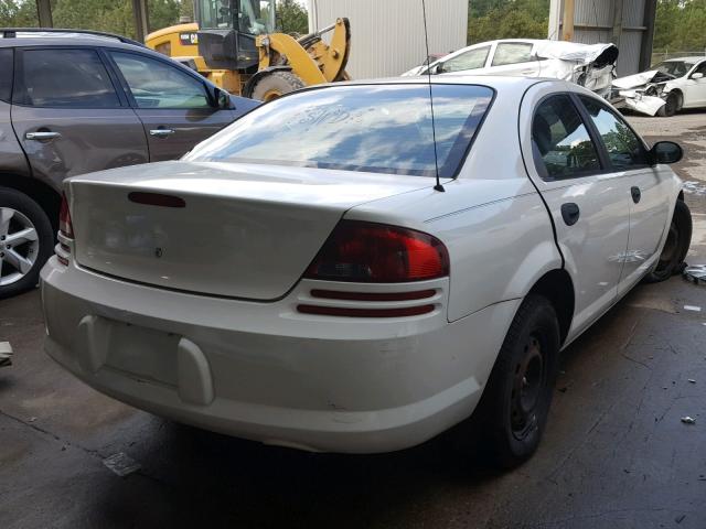 1B3EL36X44N145281 - 2004 DODGE STRATUS SE WHITE photo 4