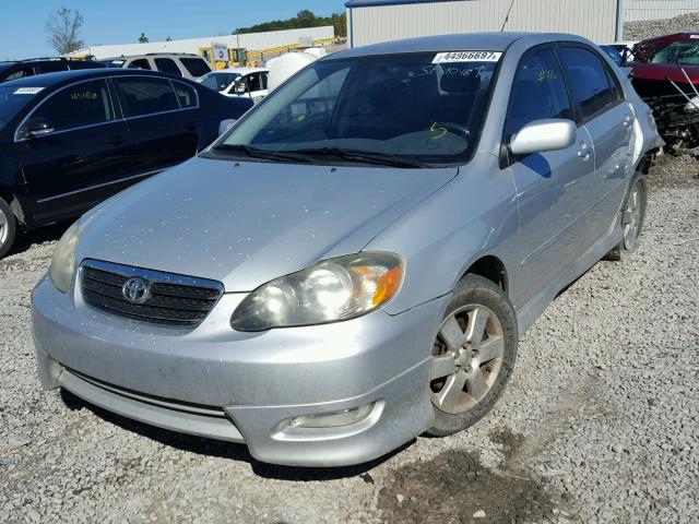 1NXBR32E95Z495691 - 2005 TOYOTA COROLLA SILVER photo 2