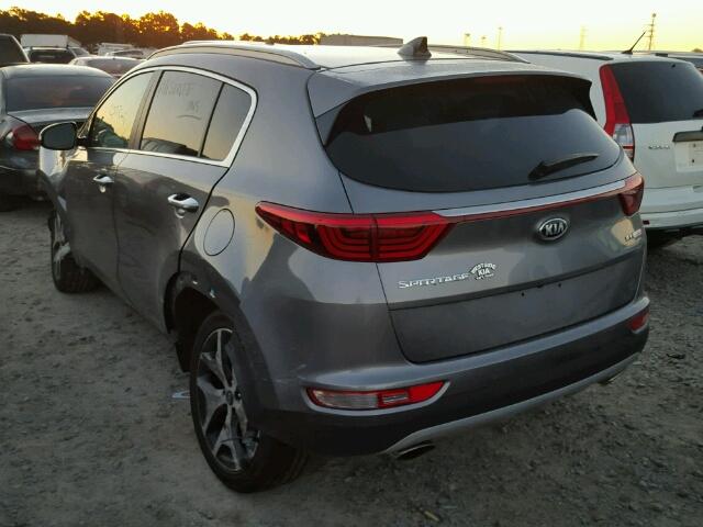 KNDPR3A69H7222824 - 2017 KIA SPORTAGE S GRAY photo 3