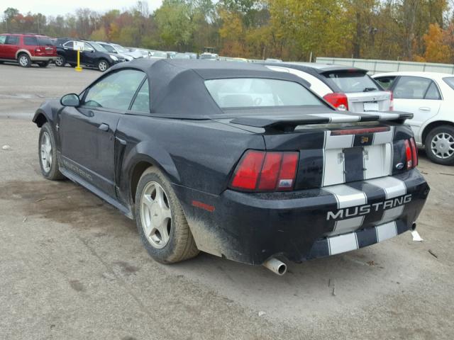 1FAFP44471F238572 - 2001 FORD MUSTANG BLACK photo 3