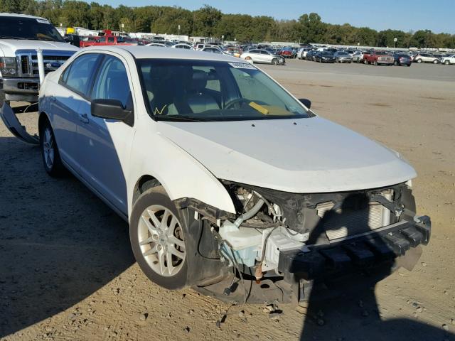 3FAHP0GA9BR337417 - 2011 FORD FUSION S WHITE photo 1