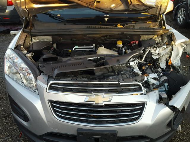 3GNCJKSB2FL256776 - 2015 CHEVROLET TRAX LS SILVER photo 7