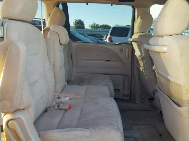 5FNRL38405B013900 - 2005 HONDA ODYSSEY EX BURGUNDY photo 6