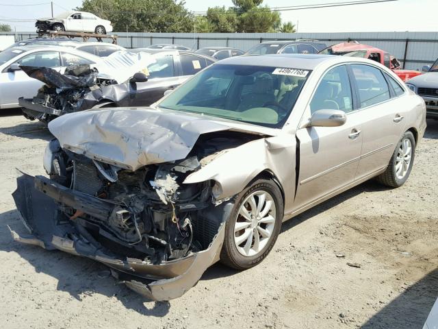 KMHFC46F87A185676 - 2007 HYUNDAI AZERA SE TAN photo 2