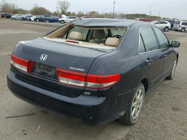 1HGCM66563A083828 - 2003 HONDA ACCORD BLACK photo 4