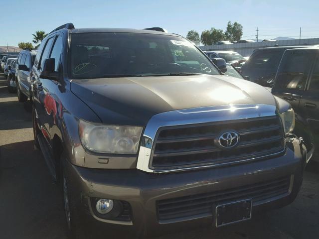 5TDBY64A08S009264 - 2008 TOYOTA SEQUOIA SR BROWN photo 1