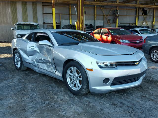 2G1FB1E38F9160390 - 2015 CHEVROLET CAMARO LS SILVER photo 1