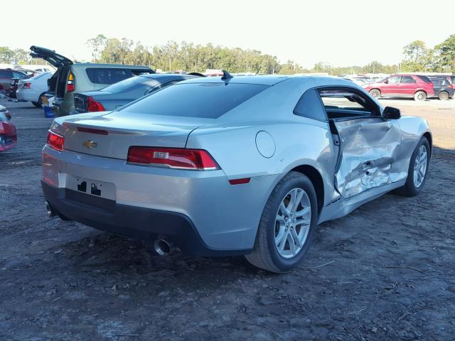 2G1FB1E38F9160390 - 2015 CHEVROLET CAMARO LS SILVER photo 4