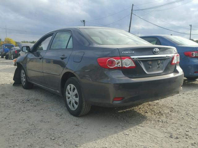 JTDBU4EE9B9145092 - 2011 TOYOTA COROLLA GRAY photo 3