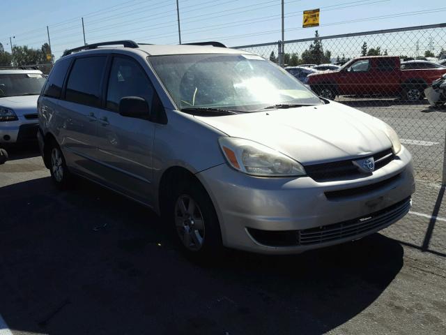 5TDZA23CX5S317536 - 2005 TOYOTA SIENNA SILVER photo 1