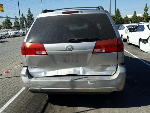 5TDZA23CX5S317536 - 2005 TOYOTA SIENNA SILVER photo 9