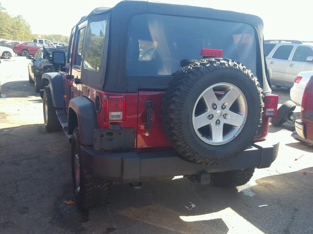 1C4BJWFG6CL166832 - 2012 JEEP WRANGLER U RED photo 3