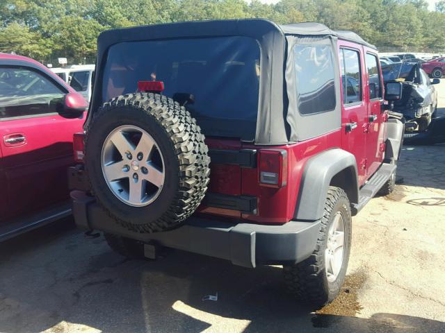 1C4BJWFG6CL166832 - 2012 JEEP WRANGLER U RED photo 4